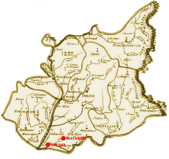 [Carte des Alpes de Haute-Provence]