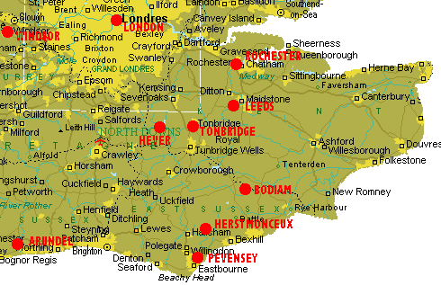 [Carte du sud-est de l'Angleterre]